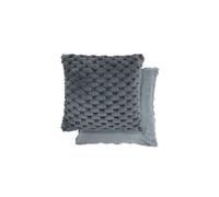 Emma Barclay Lush Faux Fur Filled Cushion, Charcoal - 43 X 43 Cm