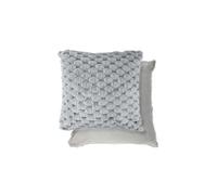 Emma Barclay Lush Faux Fur Filled Cushion, Silver - 43 X 43 Cm