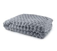 Emma Barclay Lush Luxurious Fluffy Faux Rabbit Fur Throw Blanket (Charcoal Grey, 55x71 (140x180cm))