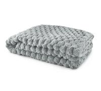 Emma Barclay Lush Luxurious Faux Rabbit Fur Throw For Sofa Blanket Silver 140X180Cm