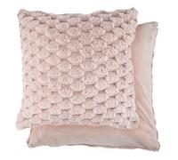 Emma Barclay Lush Luxury Faux Rabbit Fur Cushion Cover (Blush Pink)