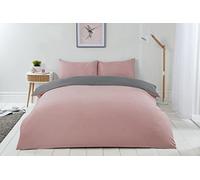 Emma Barclay Lyla Reversible Duvet Set in Blush Pink/Grey - Double