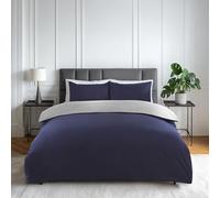 Emma Barclay Lyla Reversible Duvet Set in Navy/Grey - King