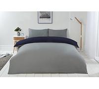 Emma Barclay Lyla Reversible Duvet Set in Navy/Grey - Single