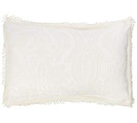 Emma Barclay Mafalda - Cotton Rich Jacquard Pillow Sham in Cream - PilloWidth Sham