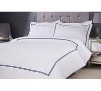 Emma Barclay Mayfair - Embroidered Duvet Set with Oxford Pillowcase in Navy - Super King Bed