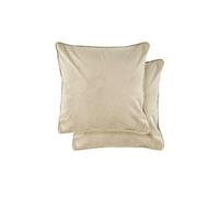 Emma Barclay Midnight Soft Plush Velvet Filled Cushion, Stone - 43 X 43 Cm