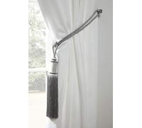 Emma Barclay Midnight Tieback in Silver - 60cm total length
