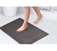 Noodle Soft Touch Non-Slip Bathroom Rug in Graphite - TJ Hughes