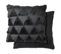 Emma Barclay Nyla Soft Touch Geometric Tufted Cushion Cover (Black)