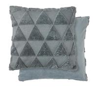 Emma Barclay Nyla Soft Touch Geometric Tufted Cushion Cover (Charcoal grey)
