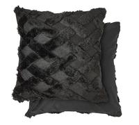 Emma Barclay Nyla Soft Touch Hatch Cushion Cover (Black)