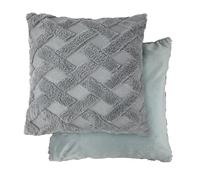 Emma Barclay Nyla Soft Touch Hatch Cushion Cover (Silver)