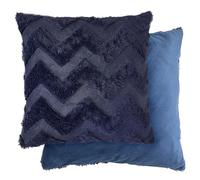 Emma Barclay Nyla Soft Touch Zigzag Cushion Cover (Navy Blue)