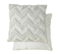 Emma Barclay Nyla Soft Touch Zigzag Cushion Cover (White)