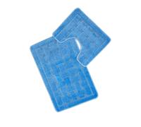 Emma Barclay Orkney 2 Piece Bath Mats - Non Slip - Blue