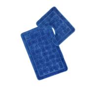 Emma Barclay Orkney 2 Piece Bath Mats - Non Slip - Dark Blue