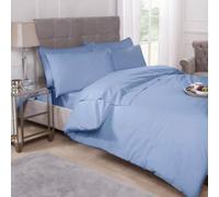 Emma Barclay 180 Thread Count Percale Duvet Set in Blue - Super King Bed
