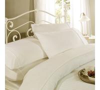 Emma Barclay Ritz 300 Thread Count Satin Stripe Duvet Set in Cream - Double Bed