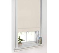 Emma Barclay Roller Child Safe Blind with Adjustable Cord and Scalloped Edge Detailing in Cream-Width 90 x Drop 165cm, 100% Polyester, 90 x 165cm