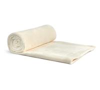 Emma Barclay Snug Flannel Fleece Blanket - Super Soft Throw (Cream, 200x240)