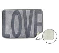 Emma Barclay Spa Bath Mat Non Slip Love Silver