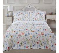 Bedspread Set Quilted Patchwork Bedspread Double King Single Bed S Meadow