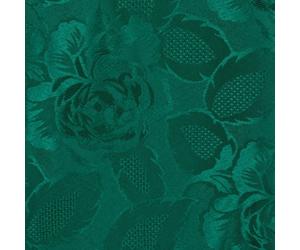 Emma Barclay Table Cloth Damask Rose 70 X 108" Forest Green