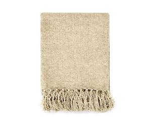 Emma Barclay Throw Blanket For Sofas Bed Extra Large Soft Chenille Throws For Settees In Natural Throw Fleece Blankets - Darcy Collection 60" x 80" (152cm x 203cm) Natural