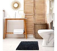 Emma Barclay Twinkle - Super Soft Bath Mat - Luxury Bath Mat With Sparkle Detailing, 60% Polyester, 40% Cotton in Black - 50x80cm