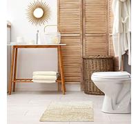 Emma Barclay Twinkle - Super Soft Bath Mat - Luxury Bath Mat With Sparkle Detailing, 60% Polyester, 40% Cotton in Beige - 50x80cm