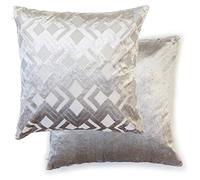 Emma Barclay Valencia - Cushion Cover in Silver - 17x17 (43x43cm)
