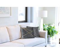 Emma Barclay Vancouver - Cushion Cover in Silver - 17x17 (43x43cm)