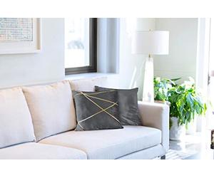 Emma Barclay Vancouver - Cushion Cover in Silver - 17x17 (43x43cm)