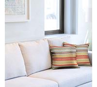 Emma Barclay Venice Jacquard Cushion Cover in Terracotta - 17x17 (43x43cm)