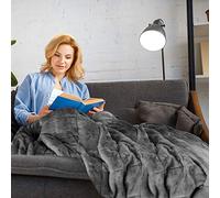 Emma Barclay Weighted Sherpa Blanket in Grey - 60x80 (150x203cm)
