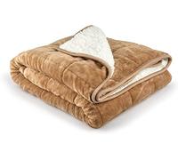 Emma Barclay Weighted Sherpa Blanket in Taupe - 50x60 (127x152cm)