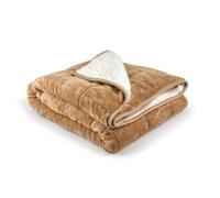 Emma Barclay Weighted Sherpa Blanket in Taupe - 60x80 (150x203cm)