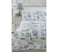 Emma Barclay Wordsworth Bedspread - Grey - Single