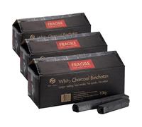 Emma Basic - White Charcoal Binchotan 10Kg | Konro Grill Charcoal | Smoke- Free | Odour-Free | Longer Burning (Pack of 3)