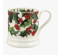 Emma Bridgewater 1/2 Pint, Ceramic Coffee Mug Large Stoneware, Cappuccino, Latte, Coffee, Tea Cup, Beautiful Mugs, Birthday Gift - Coffee Mug, Ceramic, Holly
