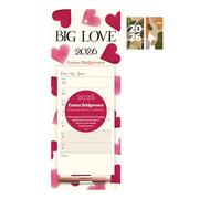 Emma Bridgewater Big Pink Hearts WTV Magnetic Calendar 2026 + FSC ECO-Friendly Diary