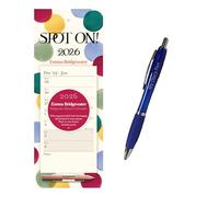 Emma Bridgewater Big Polka Dot WTV Magnetic Calendar 2026 + EXCLUSIVE LIMITED EDITION PEN