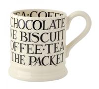 Emma Bridgewater Black Toast All Over Writing Half Pint Mug 1BLT120002