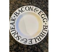 EMMA BRIDGEWATER BLACK TOAST PLATE 10.5 " / 28CM