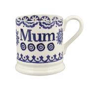 Emma Bridgewater Blue Hen & Border Mum 1/2 Pint Mug