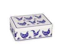 Emma Bridgewater Blue Hens Deep Rectangular Storage Tin
