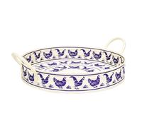 Emma Bridgewater - Blue Hens Large Handle Tin Tray 390 (d) x 60 mm