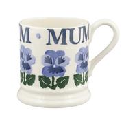 Emma Bridgewater Blue Pansies Mum 1/2 Pint Mug