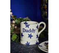 Emma Bridgewater Large Mug 1/2 Pint, Ceramic Coffee Mug Large - Stoneware Mug, Cappuccino, Latte, Coffee, Tea Cup - Beautiful Mugs, Birthday Gift - Coffee Mug Stars Daddy Fathers Day